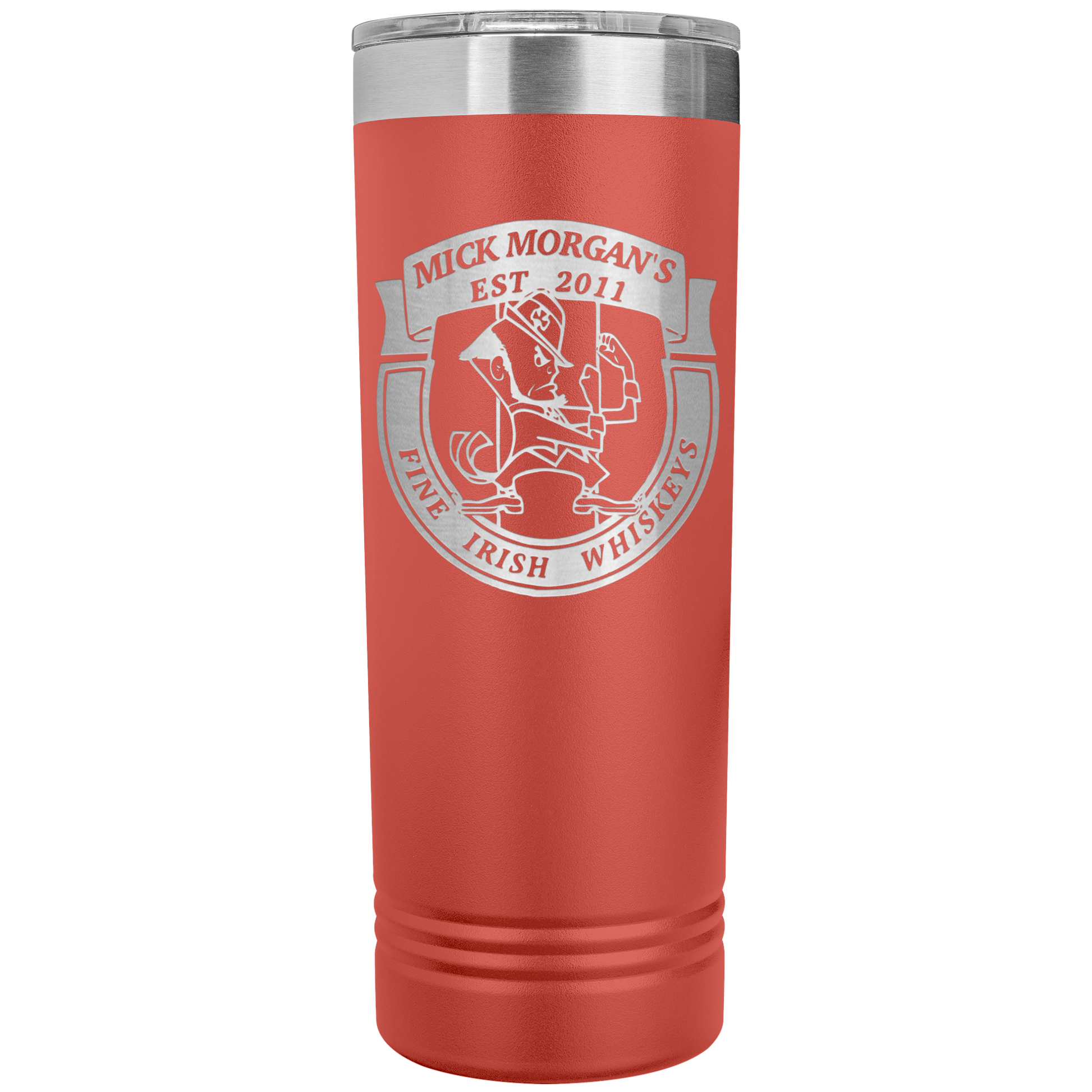 Mick_Morgans_22oz_Skinny_Tumbler_Coral_Mockup.png