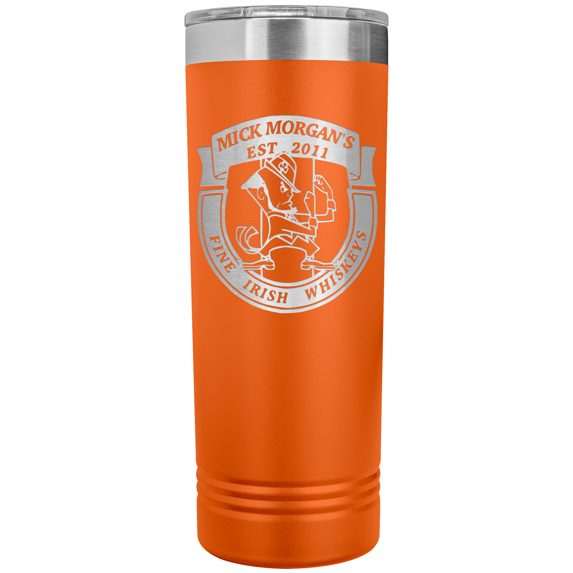 Mick_Morgans_22oz_Skinny_Tumbler_Orange_Mockup.png