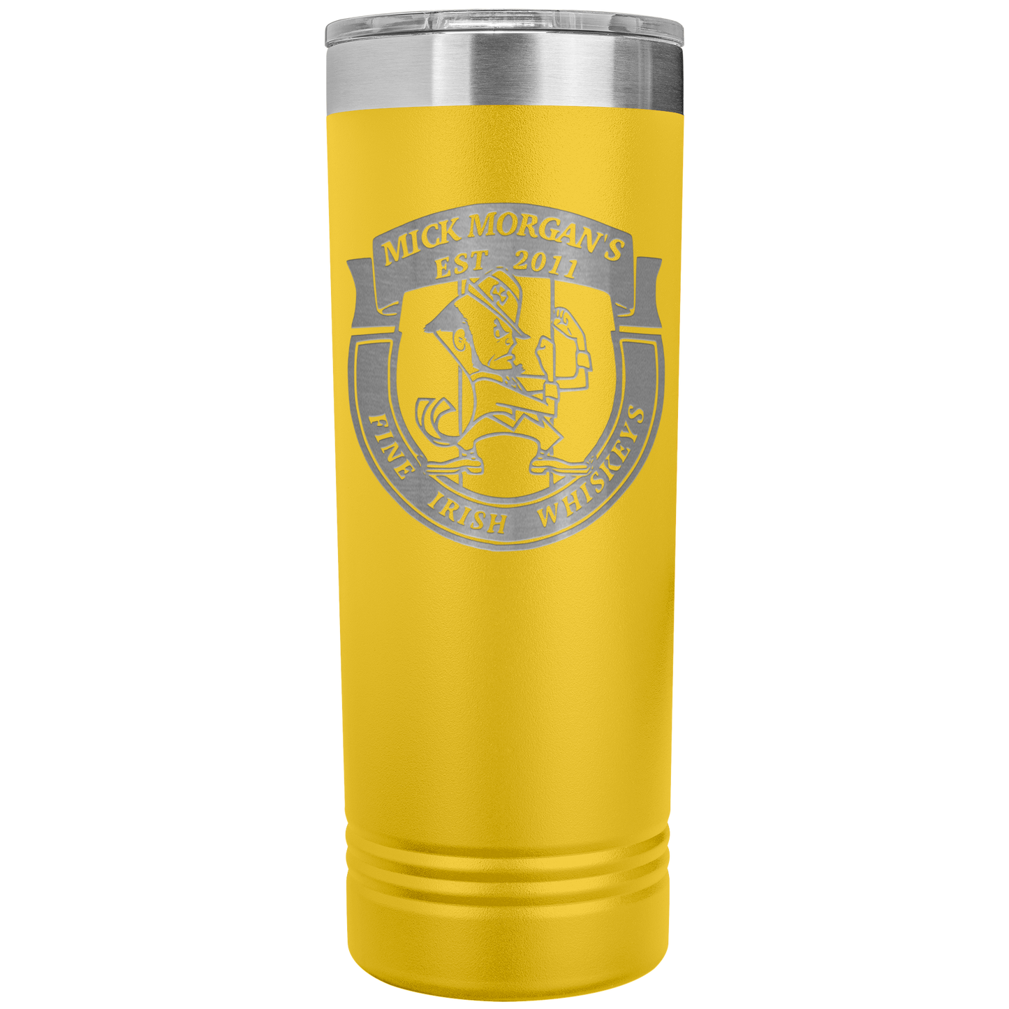 Mick_Morgans_22oz_Skinny_Tumbler_Yellow_Mockup.png