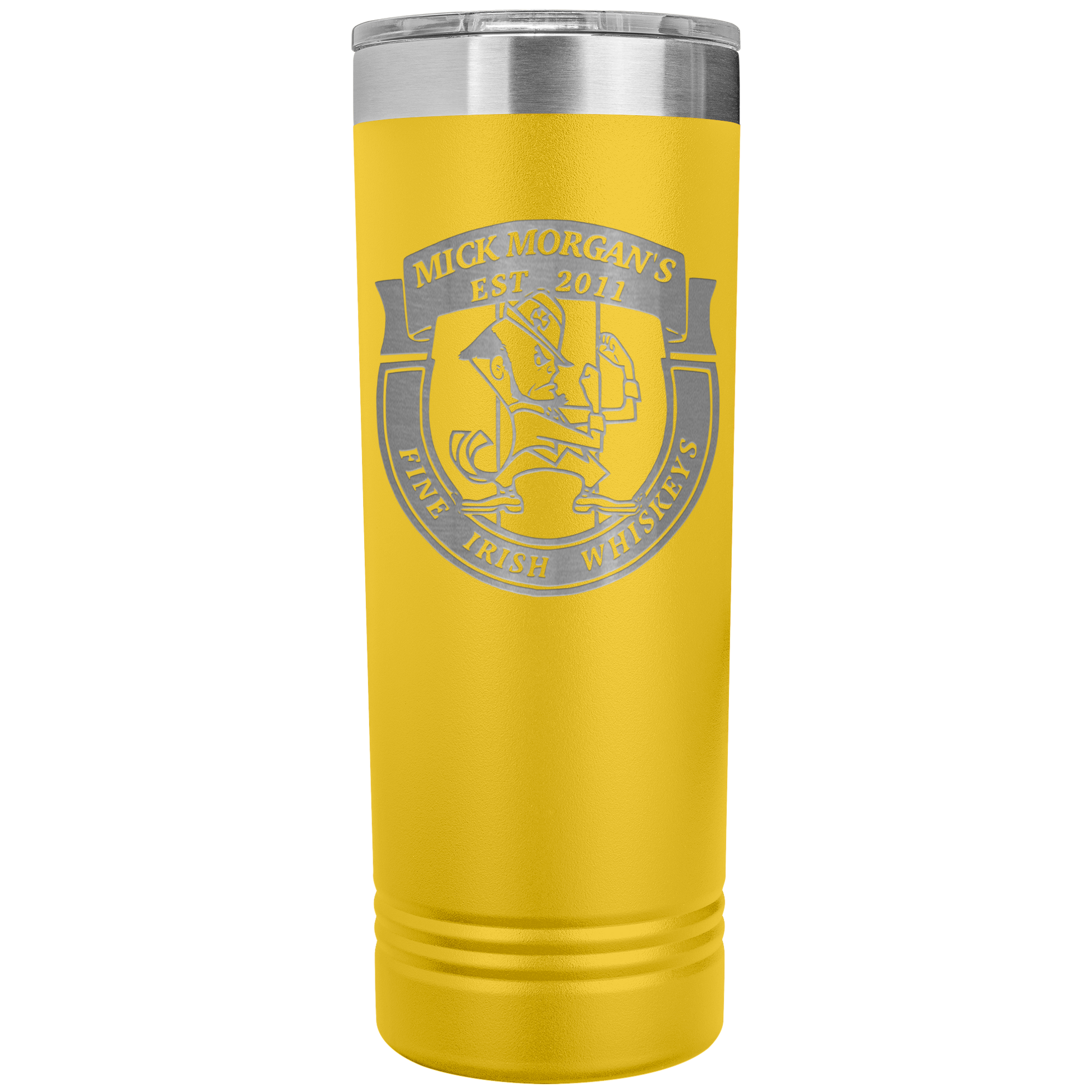 Mick_Morgans_22oz_Skinny_Tumbler_Yellow_Mockup.png